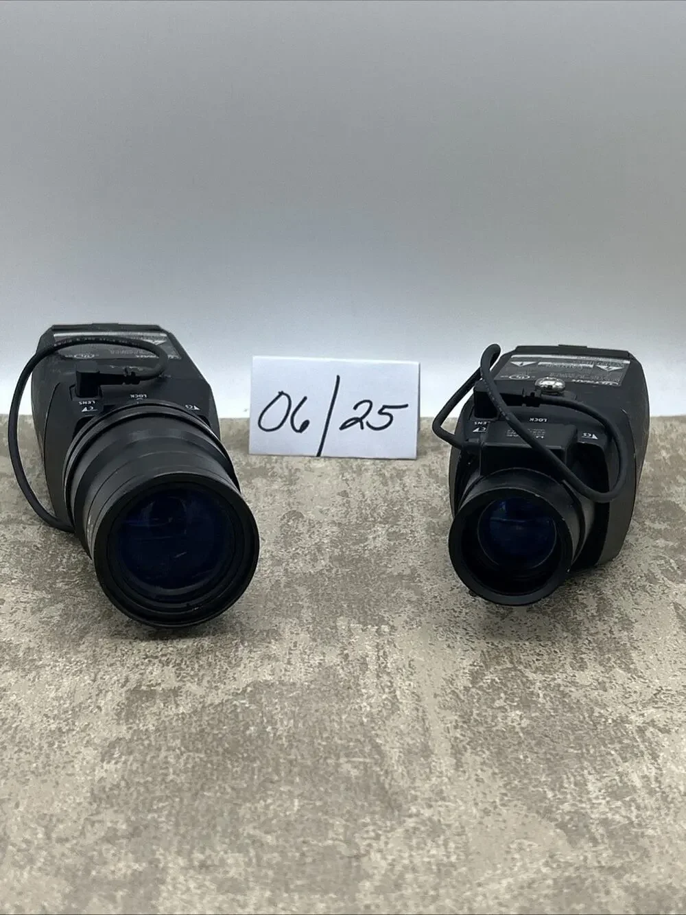 2 Ultrak KC552BCN Cameras w/ 3.5-8mm CCTV Lens and 7-70mm CCTV Lens Untested
